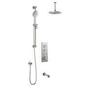Kalia ELVA TB3 : AQUATONIK T/P Push-Button Shower System with Vertical Ceiling Arm Pure Nickel PVD BF2279-125-001