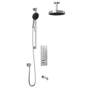Kalia ELVA TB3 PREMIA (Valve Not Included) : AQUATONIK T/P Push-Button Shower System with Vertical Ceiling Arm Chrome BF2280-110-201