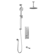 Kalia STEN TB3 (Valve Not Included) : AQUATONIK T/P Push-Button Shower System with Vertical Ceiling Arm Chrome BF2282-110-001