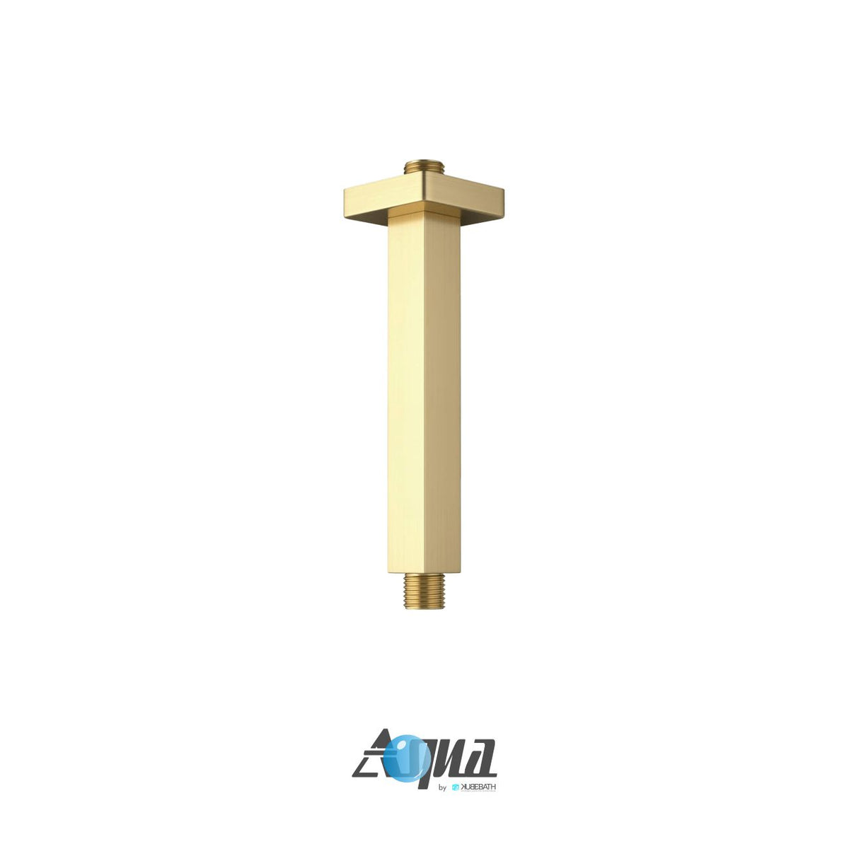 Kube Bath Aqua Piazza Brass Shower Set with 12" Ceiling Mount Square Rain Shower and Handheld - Brushed Gold (BG-CR300HH2V) view 3