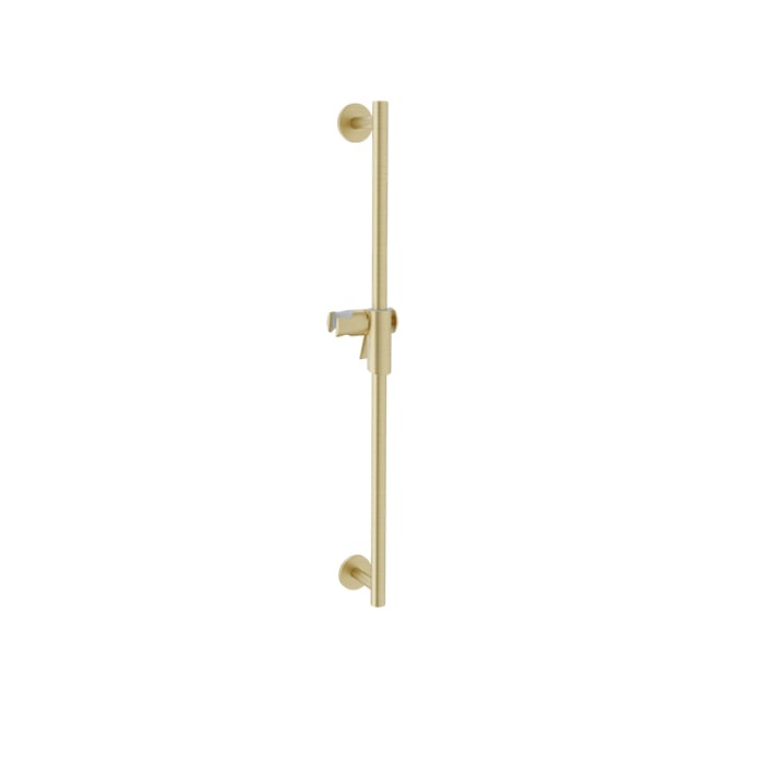 Baril Shower Bar with Slider BGL-2070-50 in Satin Brass