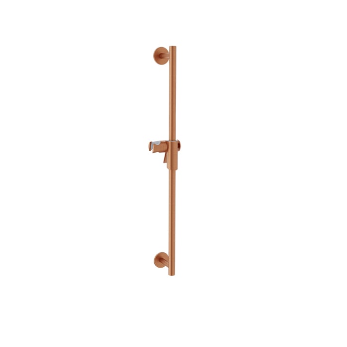 Baril Shower Bar with Slider BGL-2070-50 in Satin Copper