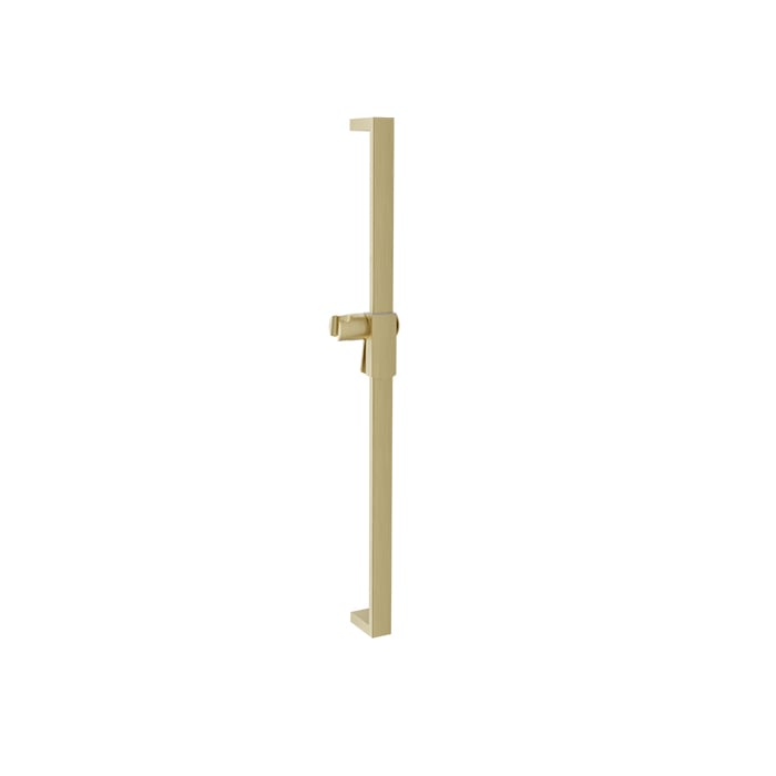 Baril Shower Bar with Slider BGL-3070-50 in Satin Brass