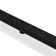 Kube 27.5" Linear Drain with Linear Grate - Matte Black (KLD-28LINEARBLACK)