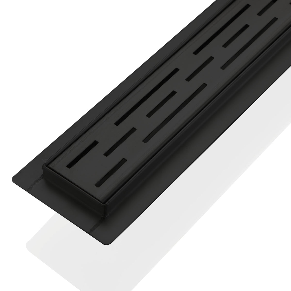 Kube 27.5" Linear Drain with Linear Grate - Matte Black (KLD-28LINEARBLACK) view 2