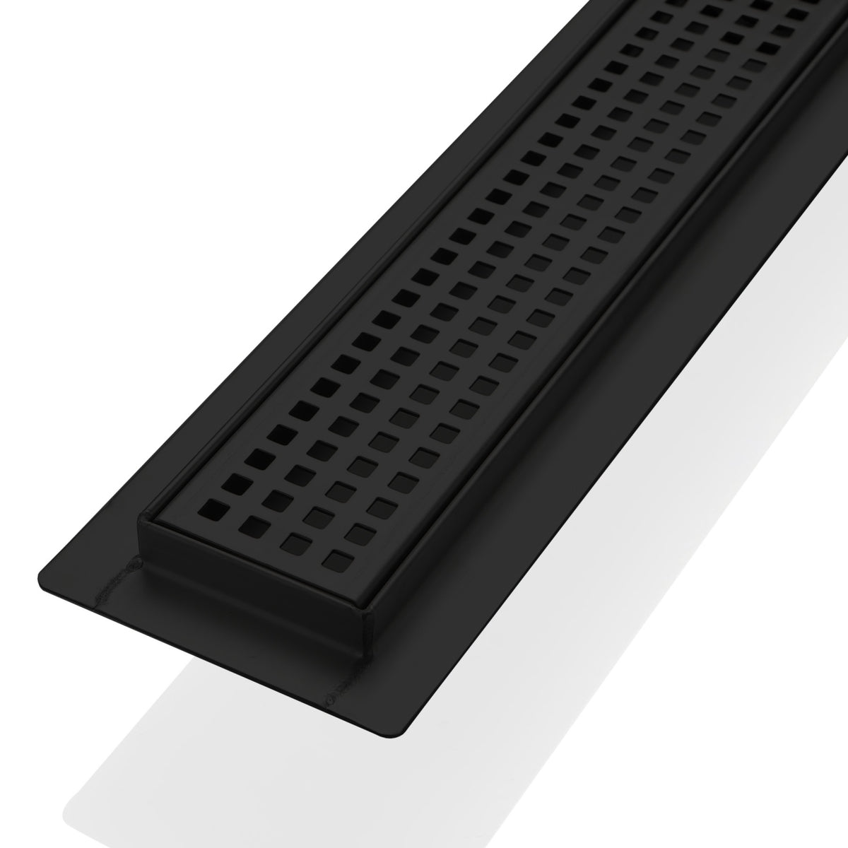 Kube 35.5" Linear Drain with Pixel Grate - Matte Black (KLD-36PIXELBLACK) view 2