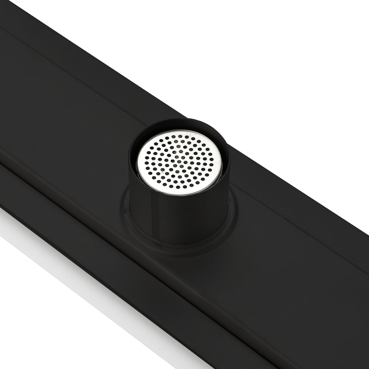 Kube 27.5" Linear Drain with Pixel Grate - Matte Black (KLD-28PIXELBLACK) view 3
