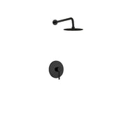 Kube Bath Aqua Rondo Shower Set w/ 8" Rain Shower - Black (BK-RWR81V)