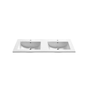 Kube Bath 48" Reinforced Acrylic Composite Double Sink For Balli, Nudo,Fiore - White (BN1210DSink)