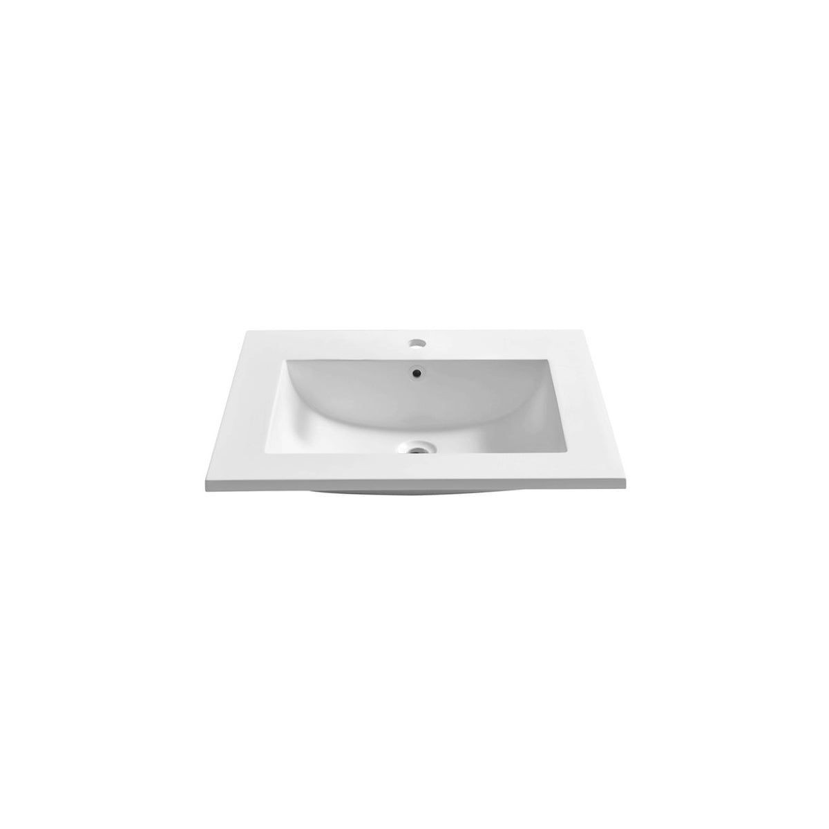 Kube Bath 24" Reinforced Acrylic Composite Sink For Balli, Nudo, FIore - White (BN610Sink)