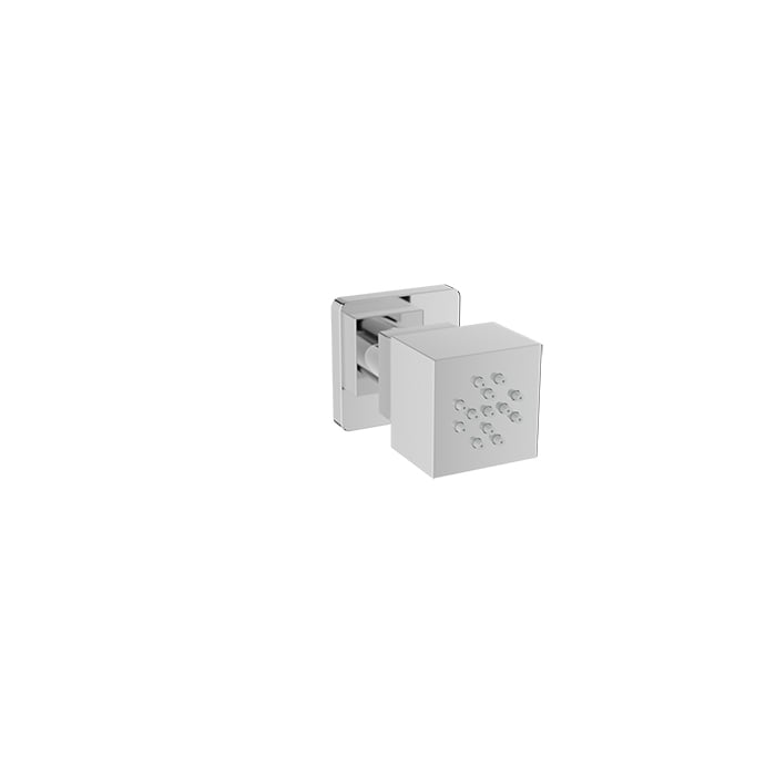 Baril Square Lateral Body Jet BOD-5004-02 – Chrome photo (photo shows Chrome; shown for finishes Baril has not photographed)