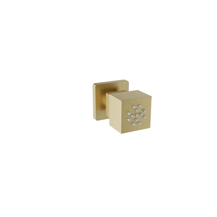 Baril Square Lateral Body Jet BOD-5004-02 in Satin Brass