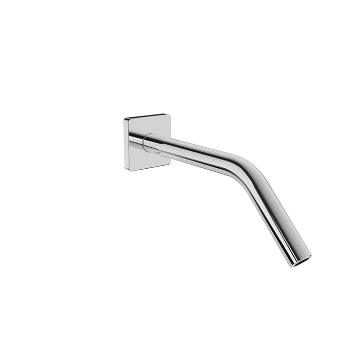 Baril 10" Wall-Mounted Shower Arm, Square Flange BRA-1012-14 in Chrome