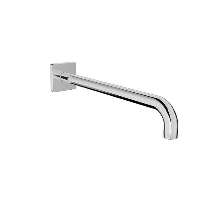 Baril 12" Wall-Mounted Shower Arm, Square Flange BRA-1212-14 in Chrome