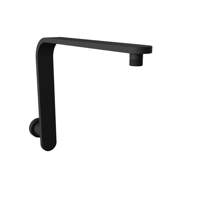 Baril 15" L-Shaped Wall-Mounted Shower Arm BRA-1409-02 in Matte Black