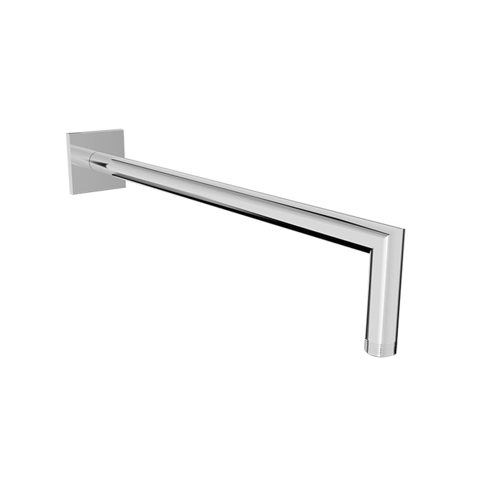 Baril 16" Wall-Mounted Shower Arm, Square Flange BRA-1612-44 in Chrome