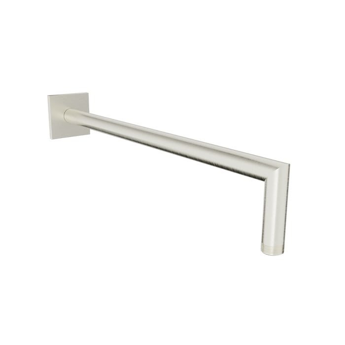 Baril 16" Wall-Mounted Shower Arm, Square Flange BRA-1612-44 in Brushed Nickel