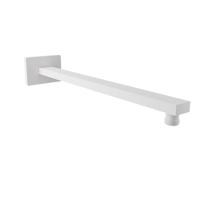 Baril 16" Rectangular Wall-Mounted Shower Arm BRA-1614-04 in White