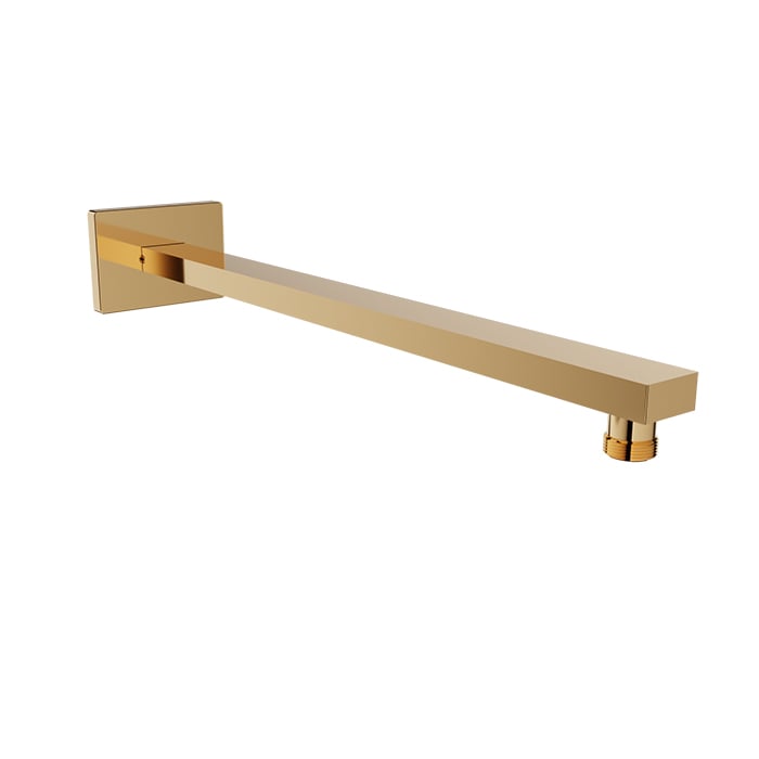 Baril 16" Rectangular Wall-Mounted Shower Arm BRA-1614-04 in Gold