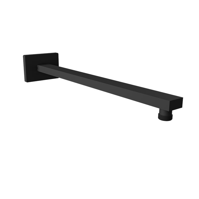 Baril 16" Rectangular Wall-Mounted Shower Arm BRA-1614-04 in Matte Black