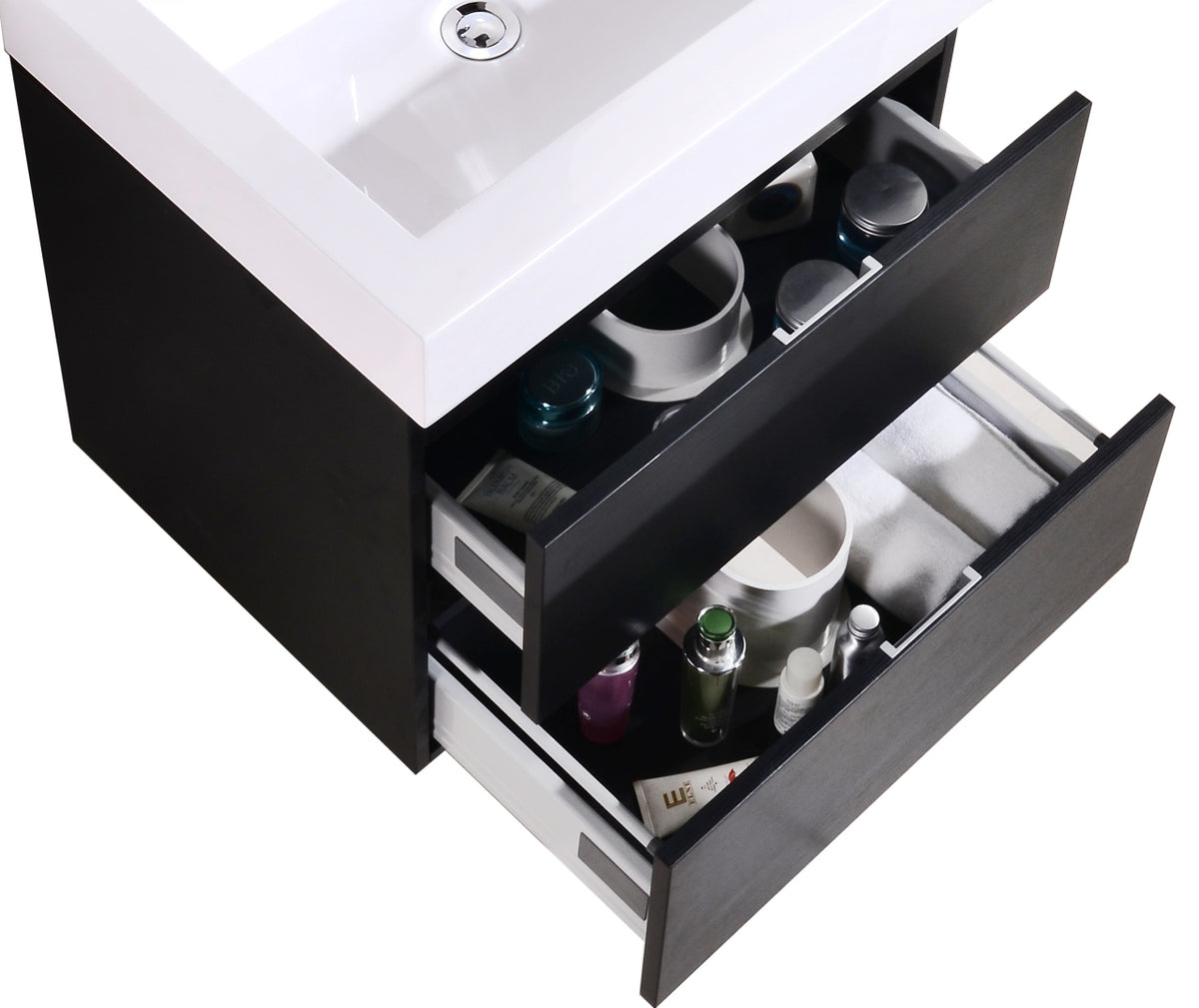 Kube Bath Bliss 24" Black wall-mount vanity (BSL24-BK) - view 5