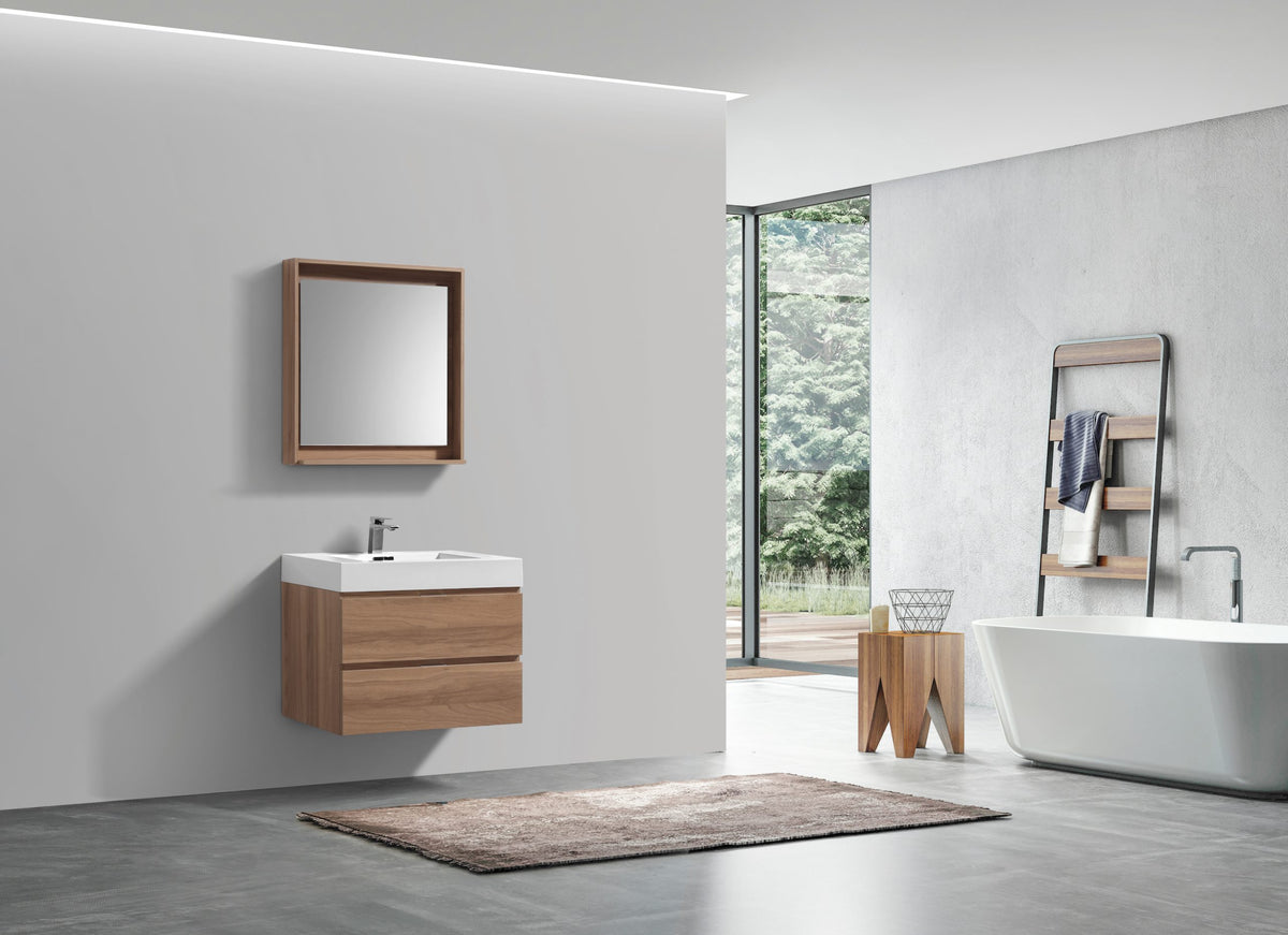 Kube Bath Bliss 24" Honey Oak wall-mount vanity (BSL24-HO) - view 2