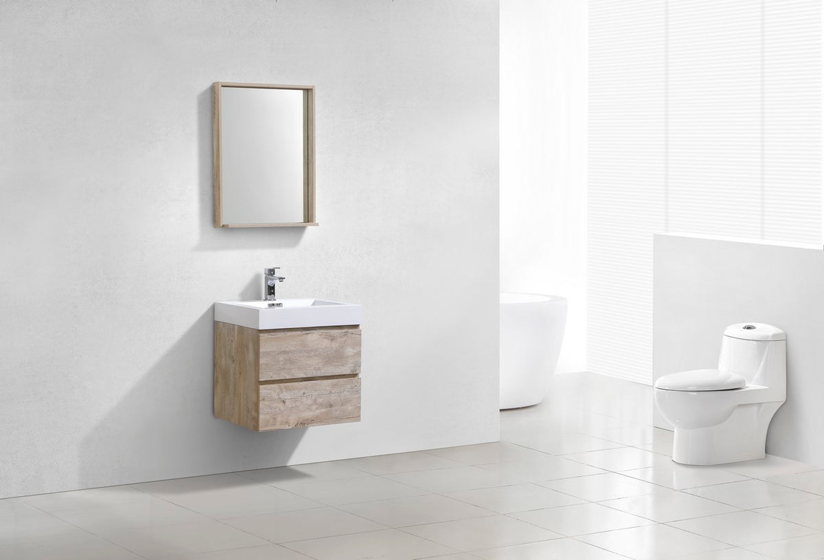 Kube Bath Bliss 24" Nature Wood wall-mount vanity (BSL24-NW) - view 2