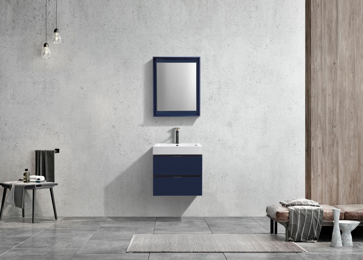 Kube Bath Bliss 24" Navy Blue wall-mount vanity (BSL24-BLUE) - view 3