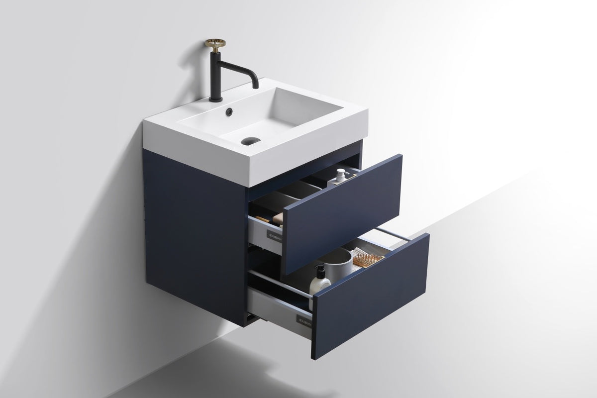 Kube Bath Bliss 24" Navy Blue wall-mount vanity (BSL24-BLUE) - view 5