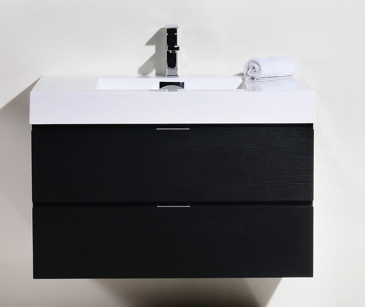 Kube Bath Bliss 36" Wall Mount Modern Bathroom Vanity - Black (BSL36-BK) view 4