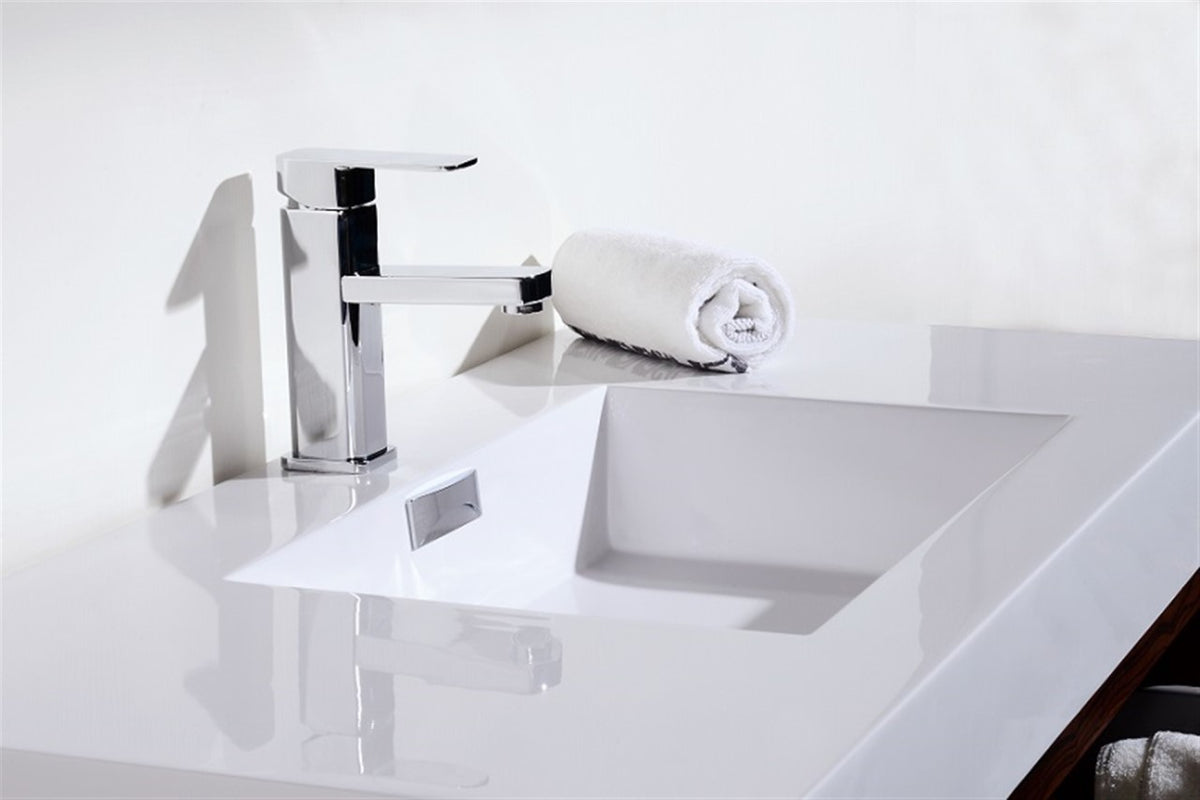 Kube Bath Bliss 40" Wall Mount Modern Bathroom Vanity - Grey Oak (BSL40-GO) view 5