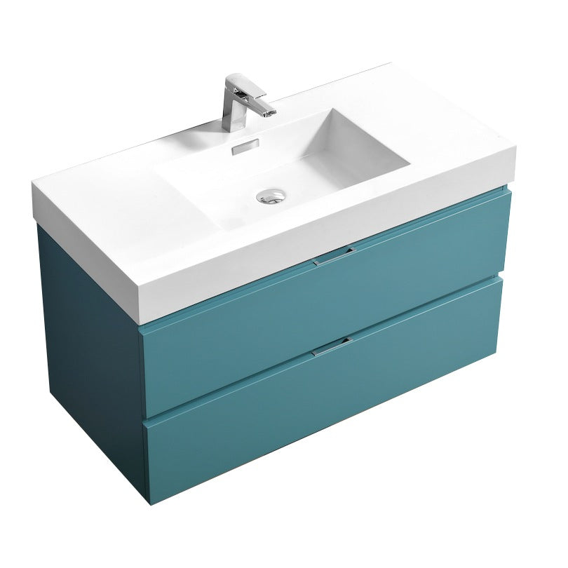 Kube Bath Bliss 40" Wall Mount Modern Bathroom Vanity - Teal Green (BSL40-TG)