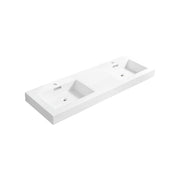 Kube Bath Bliss 60'' Double Sink for Bliss, Cisco and Hause - White (BSL60D-SINK)