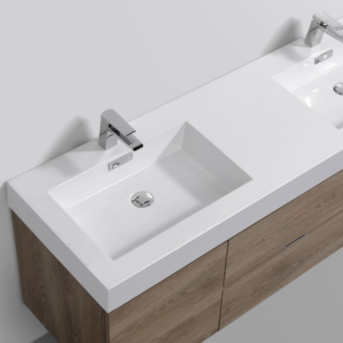 Kube Bath Bliss 60'' Double Sink for Bliss, Cisco and Hause - White (BSL60D-SINK) view 2