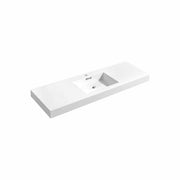 Kube Bath Bliss 60'' Single Sink for Bliss, Cisco and Hause - White (BSL60S-SINK)