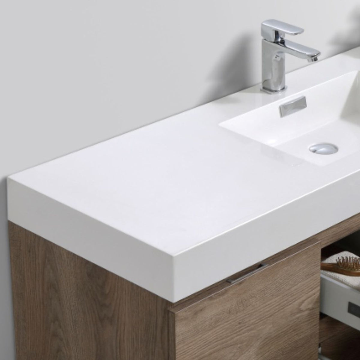Kube Bath Bliss 60'' Single Sink for Bliss, Cisco and Hause - White (BSL60S-SINK) view 2