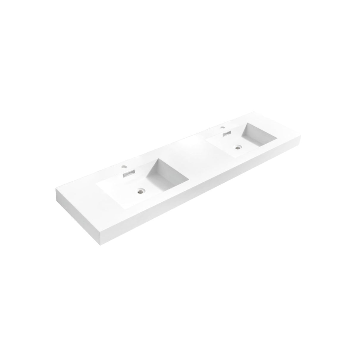 Kube Bath Bliss 72'' Double Sink for Bliss, Cisco and Hause - White (BSL72-SINK)