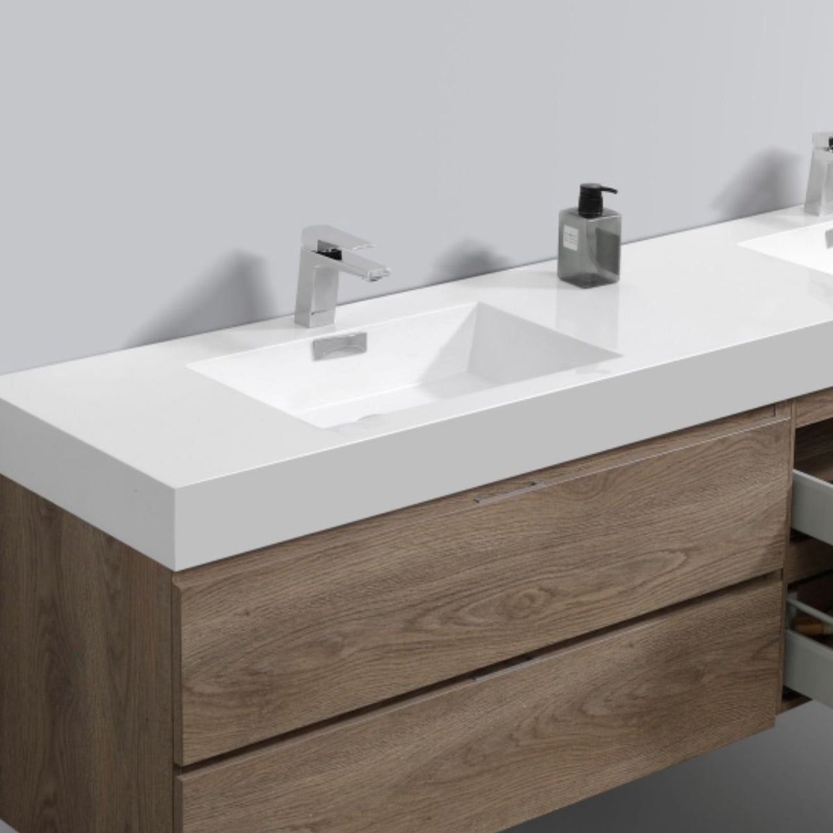 Kube Bath Bliss 72'' Double Sink for Bliss, Cisco and Hause - White (BSL72-SINK) view 2