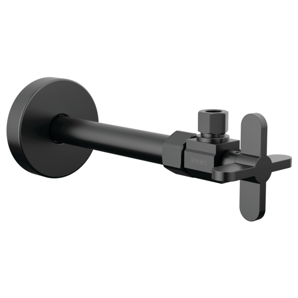 Brizo Angled Supply Stop Valve with Cross Handle BT022204-BL - Plumbing Market