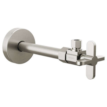 Brizo Angled Supply Stop Valve with Cross Handle BT022204-BN - Plumbing Market