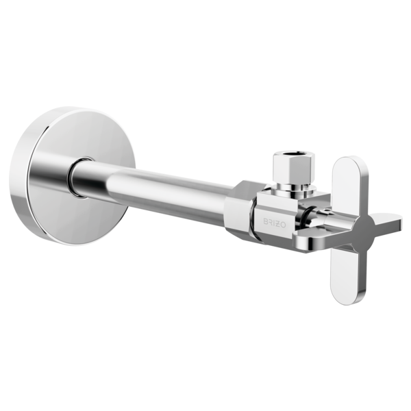 Brizo Angled Supply Stop Valve with Cross Handle BT022204-PC - Plumbing Market