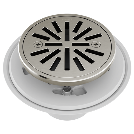 Brizo 4" Tile-In Round Shower Drain BT061414-BN - Plumbing Market