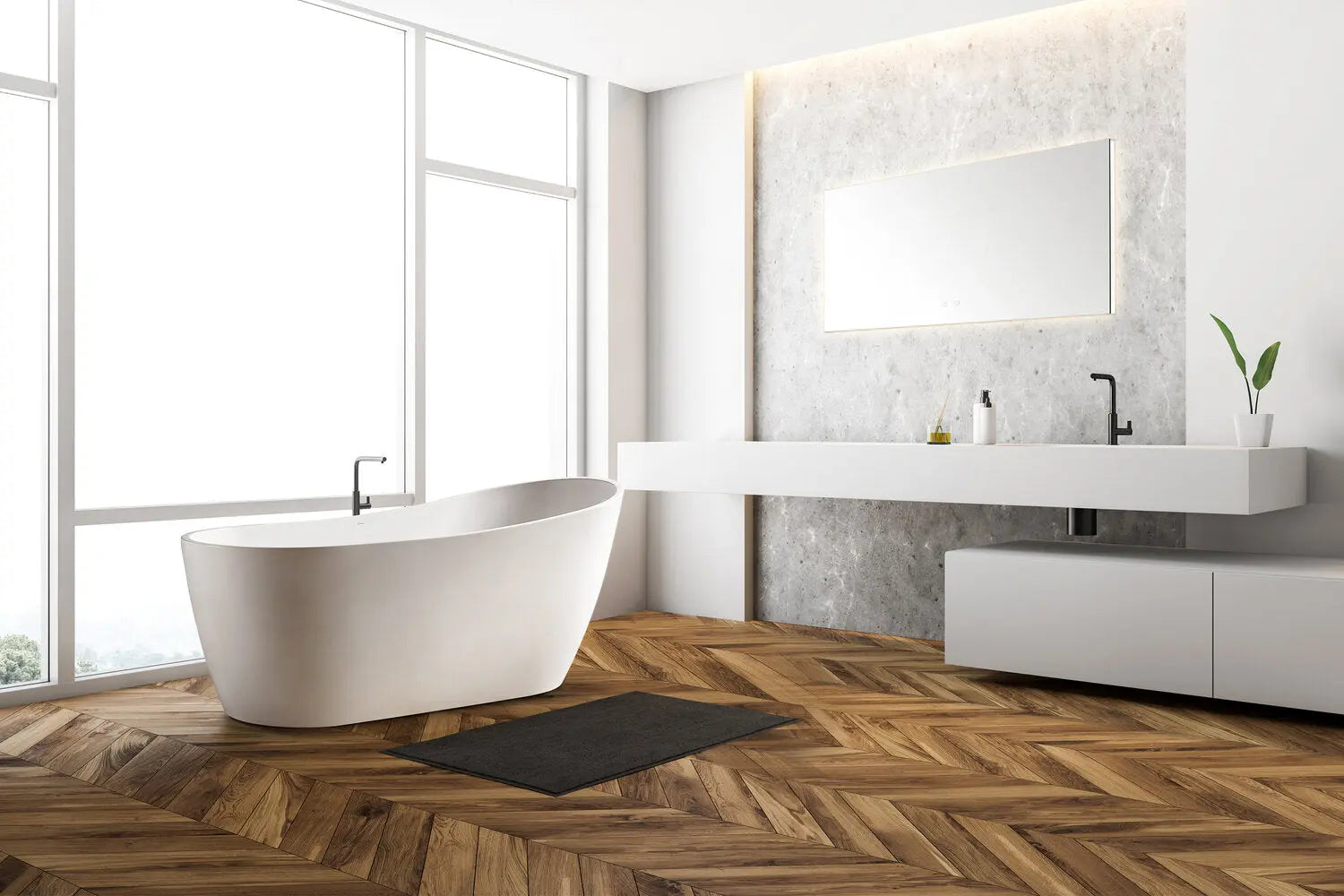 Bagno Italia Alps 59 Inch One Piece Free Standing Bathtub - Plumbing Market