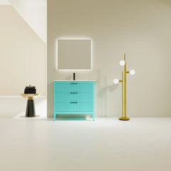 Bagno Italia Aria Free Standing Bathroom Vanity Porcelain Countertop - Plumbing Market