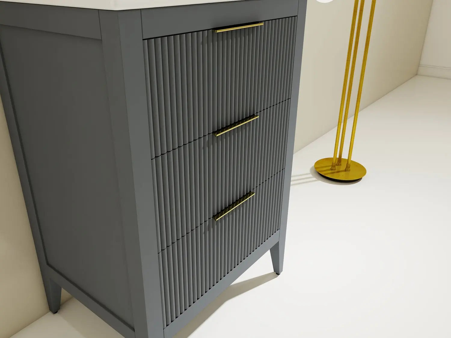 Bagno Italia Aria Free Standing Bathroom Vanity Porcelain Countertop - Plumbing Market