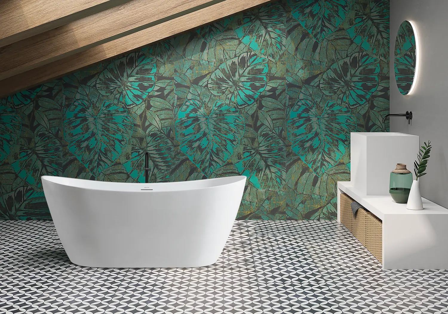 Bagno Italia Bellagio One Piece Free Standing Bathtub White - Plumbing Market