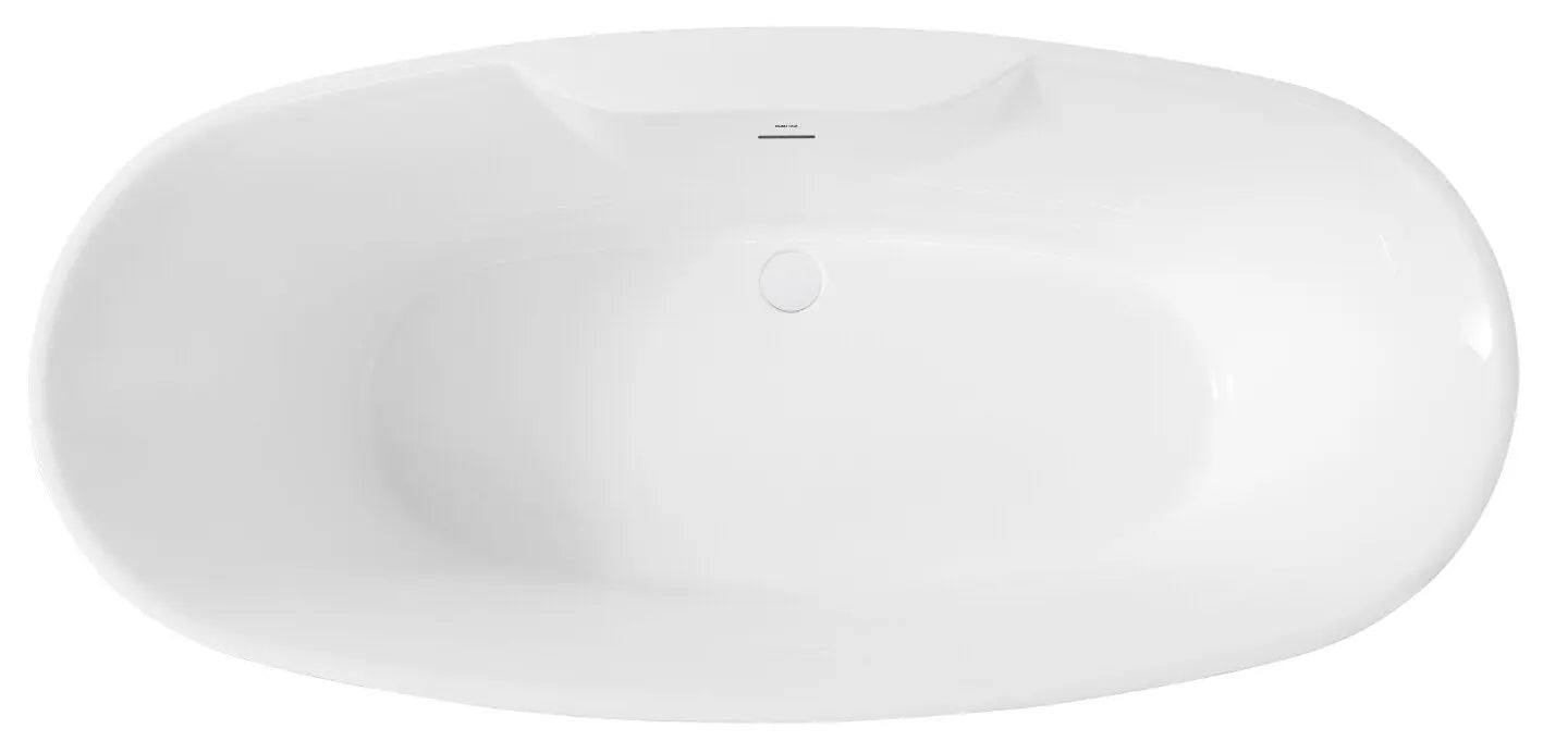 Bagno Italia Christie 67 Inch One Piece Free Standing Bathtub in White - Plumbing Market