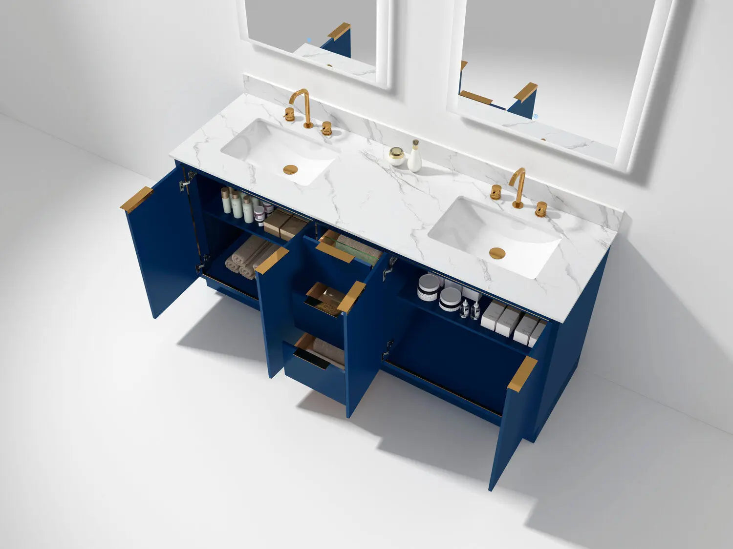 Bagno Italia Grande Free Standing Double Sink Bathroom Vanity - Plumbing Market