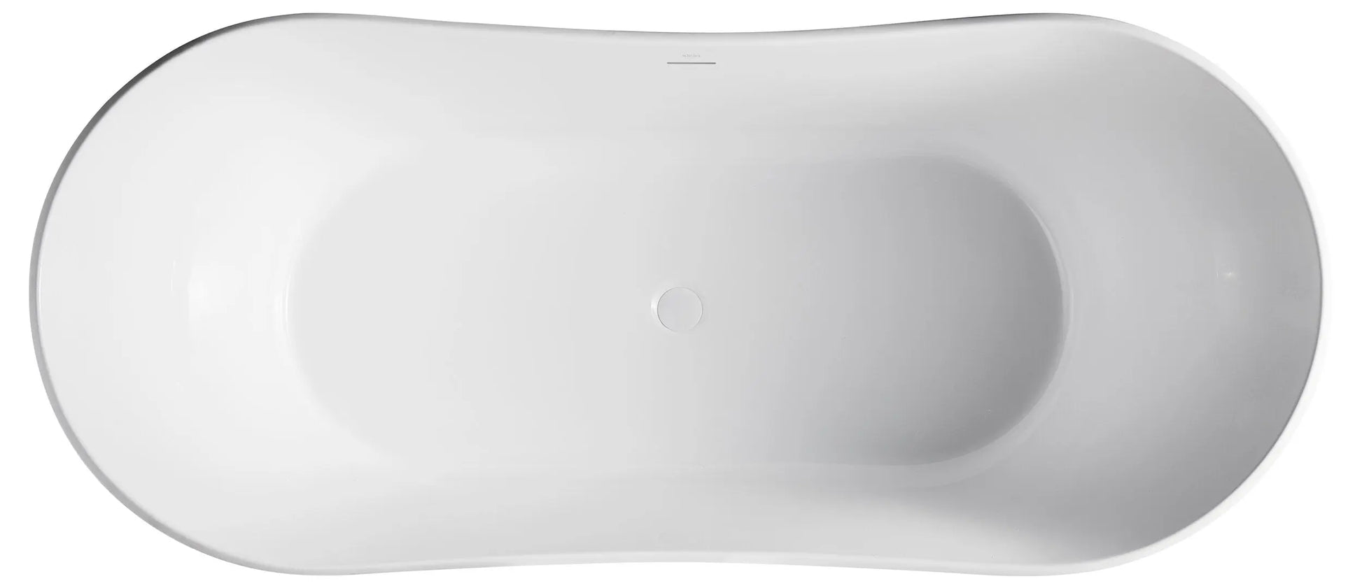 Bagno Italia Hudson 71 Inch One Piece Free Standing Bathtub in White - Plumbing Market