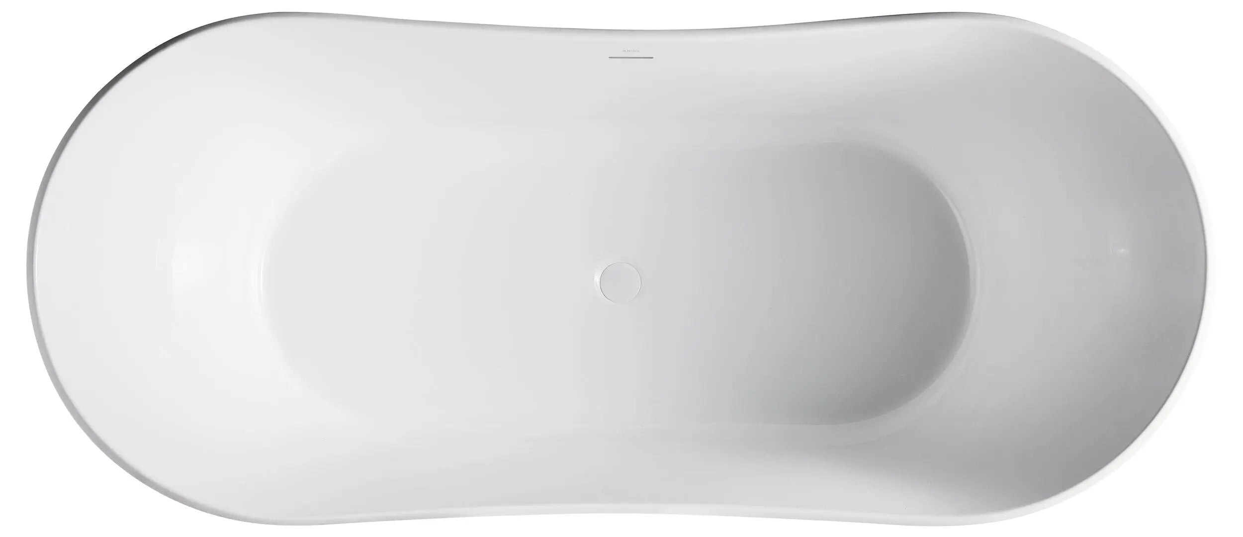 Bagno Italia Hudson 71 Inch One Piece Free Standing Bathtub in White - Plumbing Market
